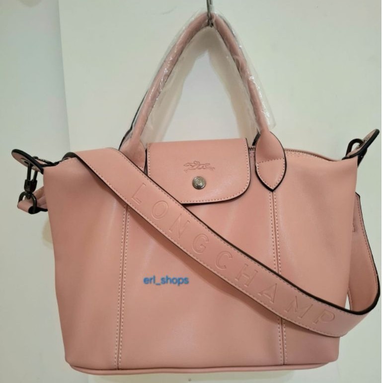 TAS LC CUIR 2 2 GARIS SELEMPANG PINK