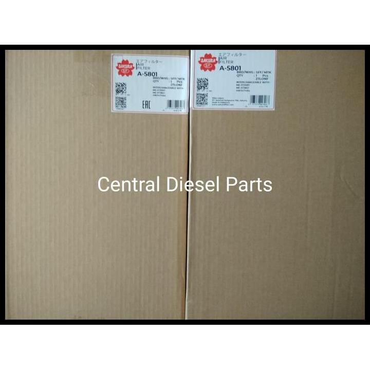 GRATIS ONGKIR FILTER UDARA / AIR FILTER FUSO 6D16T 6D17 6M60-T A-5801 A5801 SAKURA 