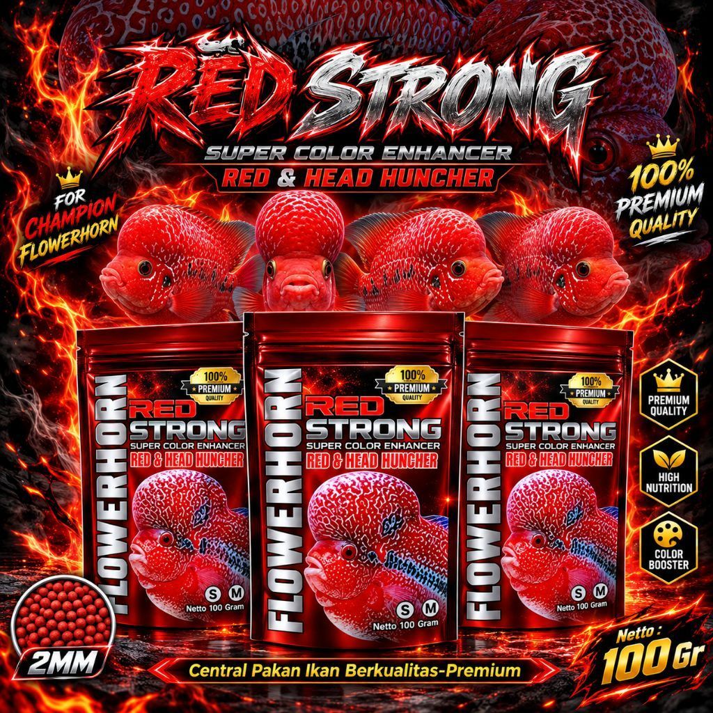 Pelet Louhan RED STRONG 100 GRAM