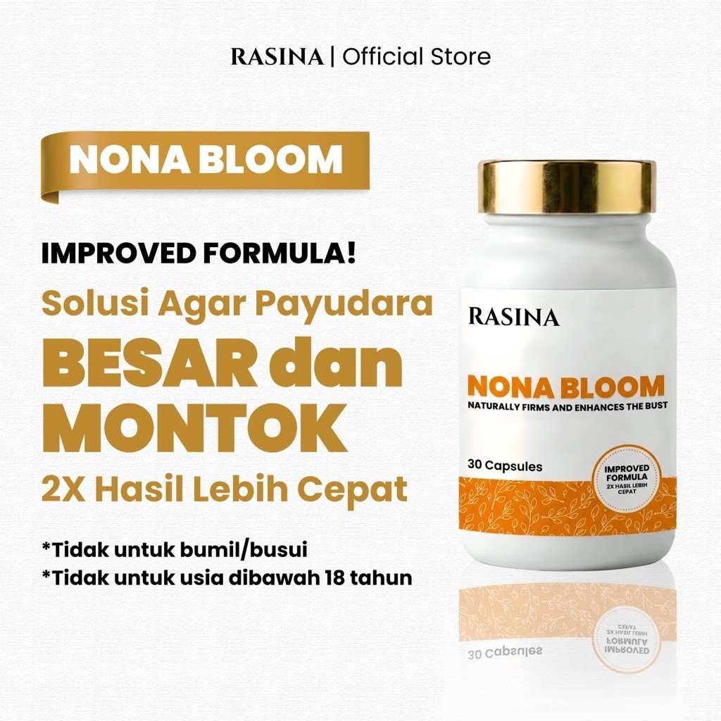 Nona Bloom - Kapsul Herbal Untuk Perawatan Payudara Wanita | Pembesar & Pengencang | Hormon Estrogen
