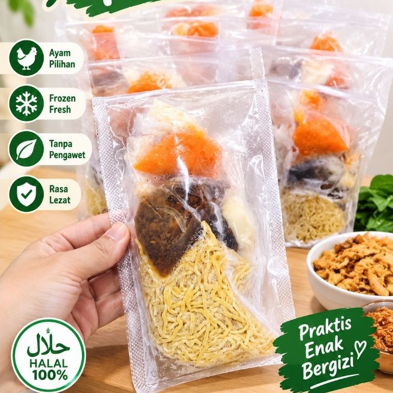 Bakmi Ayam Frozen Halal 100%|Mie Ayam Frozen