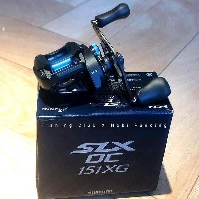 Reel BaitCasting Shimano SLX DC 151 XG 151 HG Casting Rawa, Digital Control, Sungai, kasting, Reel B
