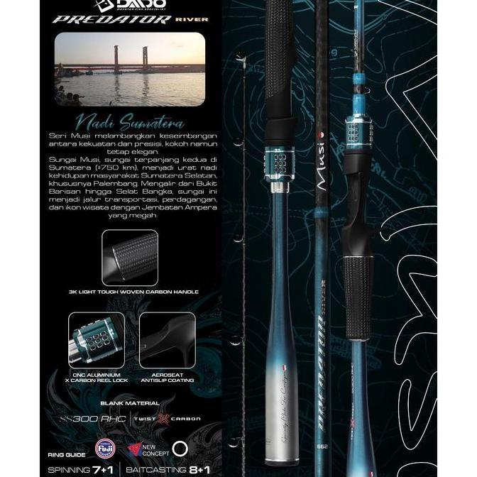 Daido - Joran Predator River Series SS300RHC Casting Spinning/Baitcasting