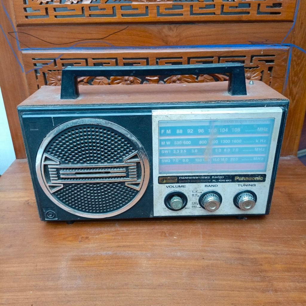 radio kayu panasonic MATI antik vintage jadul