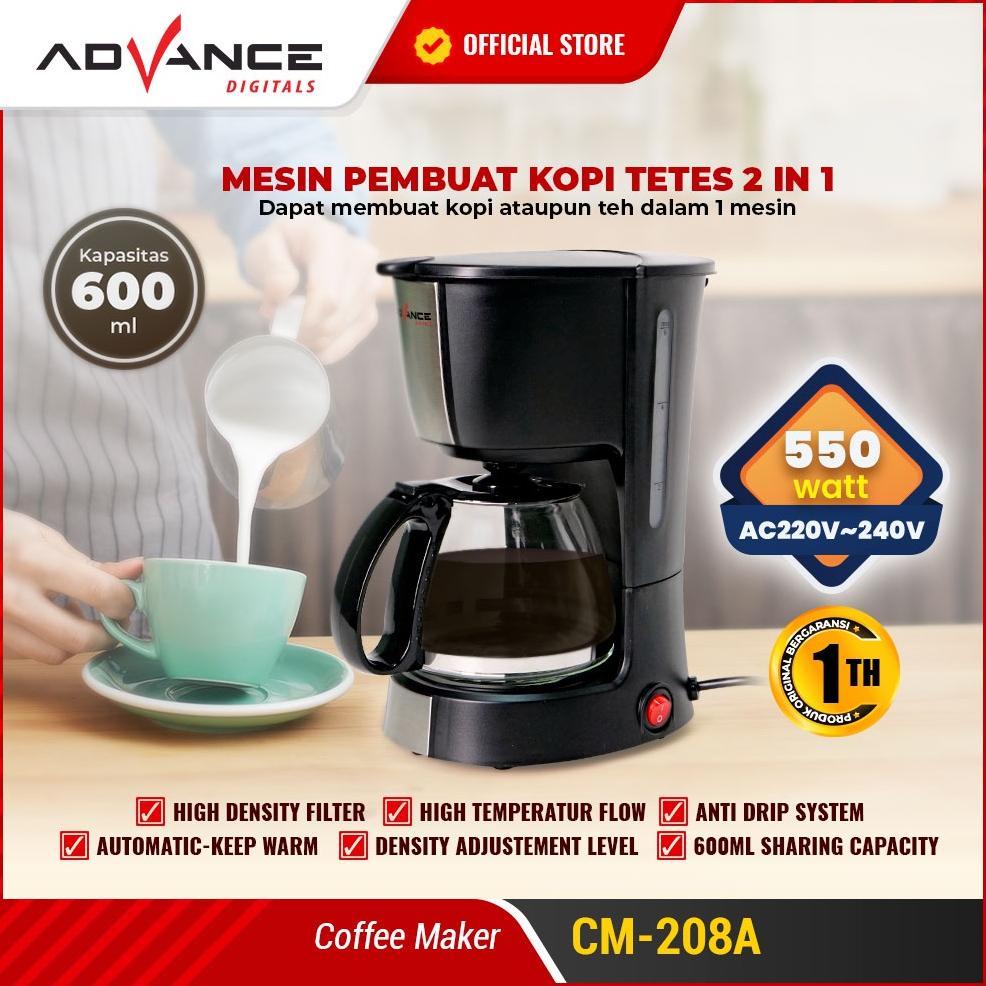 Advance CM208A Coffee Maker Mesin Kopi Espresso Low Watt Diskon