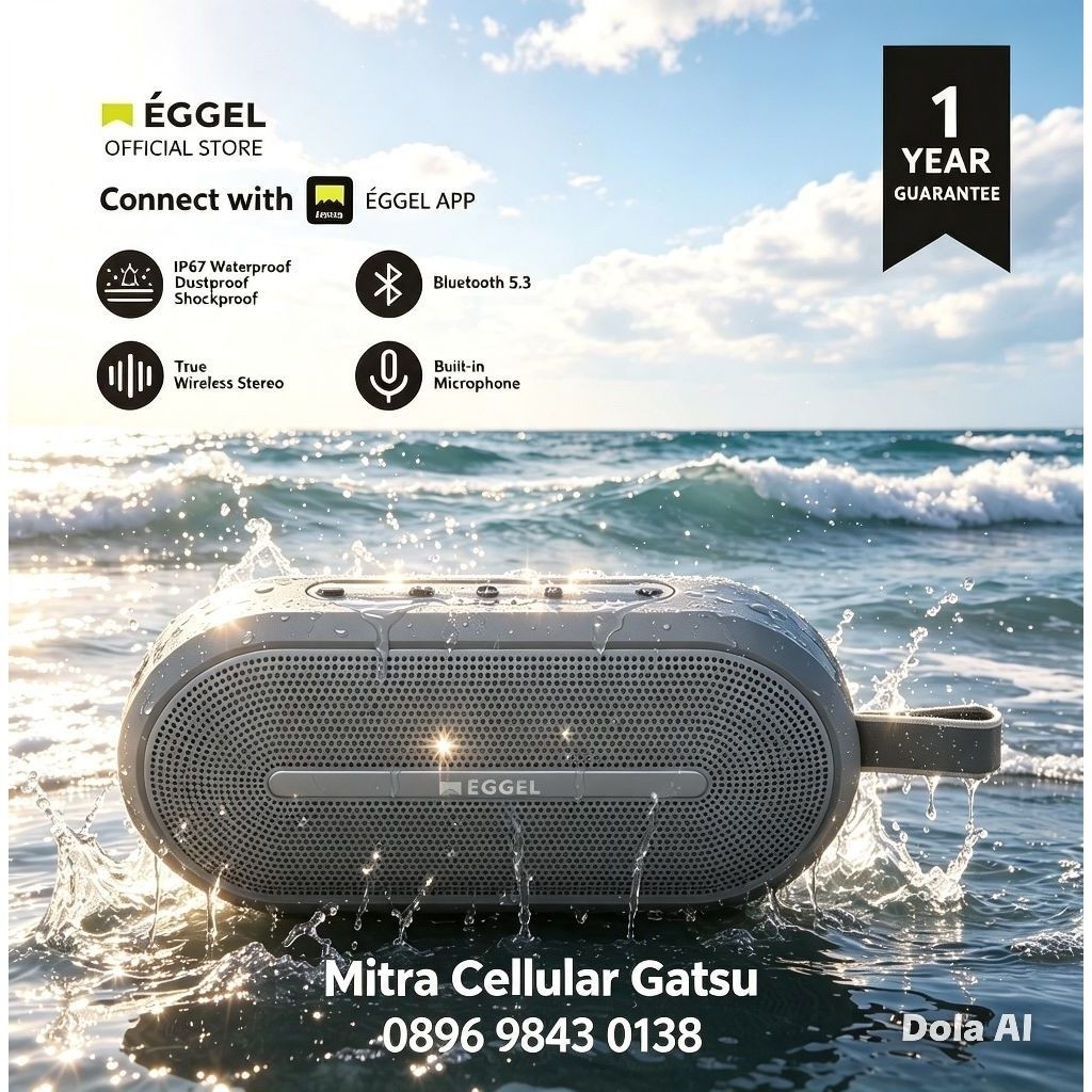 EGGEL ACTIVE 3 PRO, Speaker portable paling menggelegar dari eggel