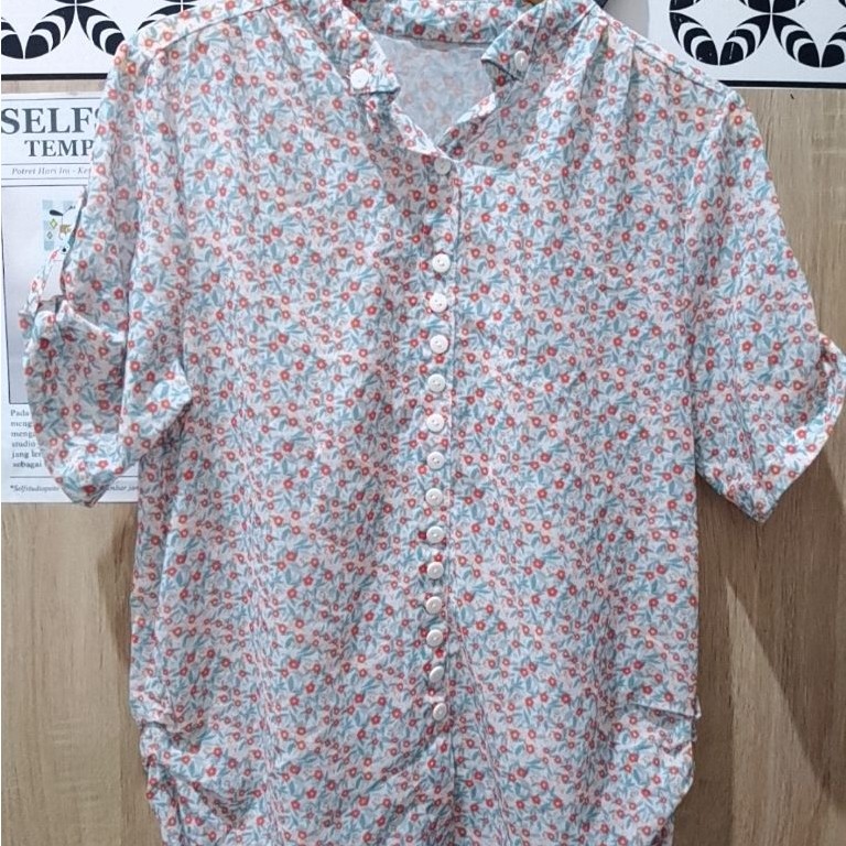 blouse sifon motif bunga PL