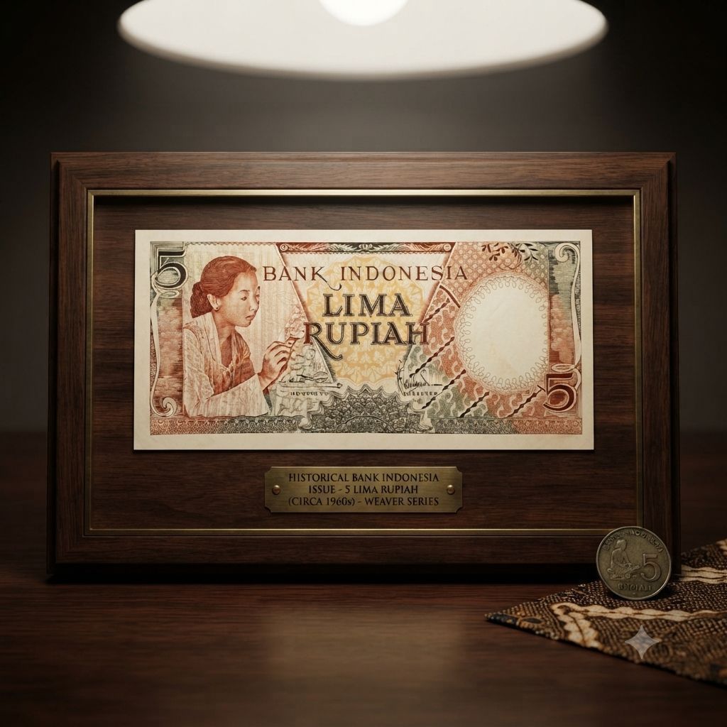 uang kuno indonesia seri pekerja pecahan 5rp tahun 1958