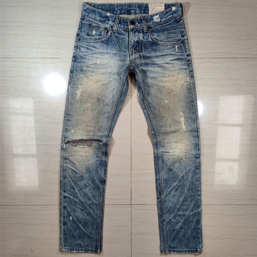 (PERHATIKAN DESKRIPSI) DPSR RIPPED FADED JEANS