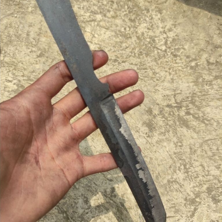 R Knife | Mentahan Pisau Tanto Fulltang 15cm