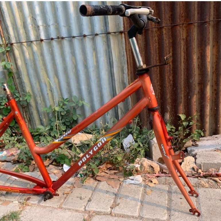 rangka sepeda kalcer frame Polygon Sierra bahan commuter bike bekas original