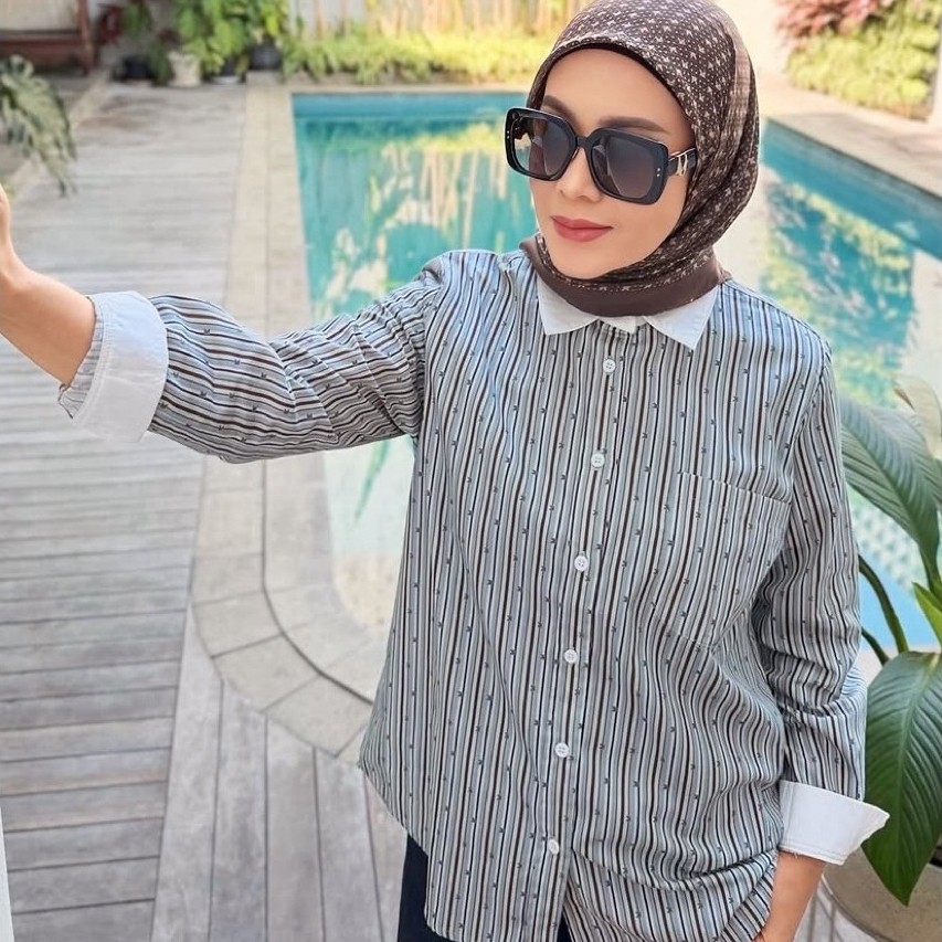 Aliya shirt/atasan korina/terbaru/full printing