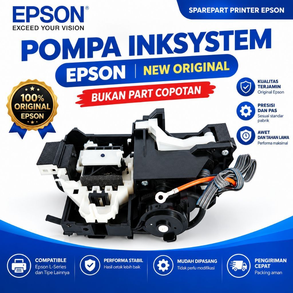 Pompa Head L1300 L1800 L1455 Inksystem Epson L1300 L1800 L1455 new original epson