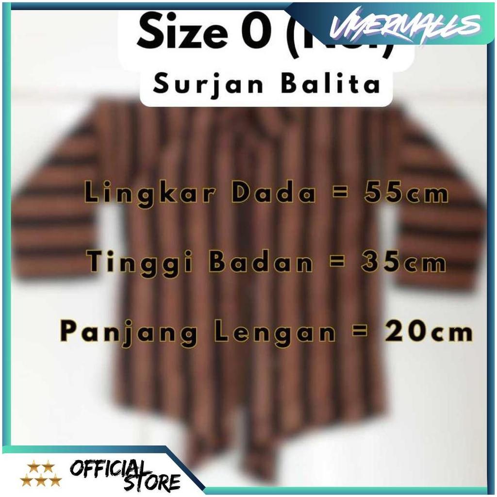 Baju Surjan Kutubaru Kebaya Lurik Balita EC Ori