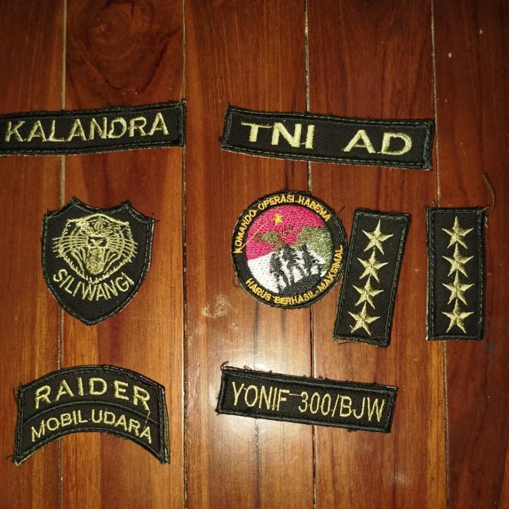 ATRIBUT HABEMA ANAK (Nama, TNI AD, Pangkat, Logo habema, lokasi)