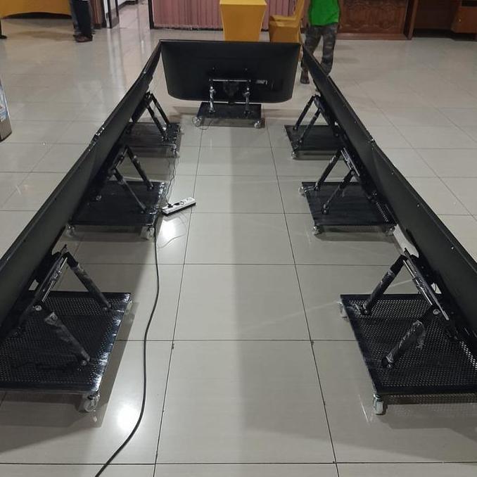 (Masterpiece) stand tv panggung mimbar tv 32 - 55 inch standing tv universal tilt