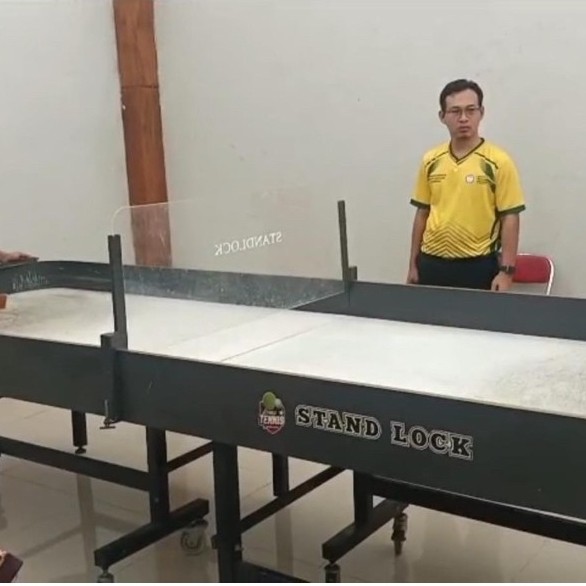 meja showdown stand lock meja pingpong tunanetra bisa dilipat