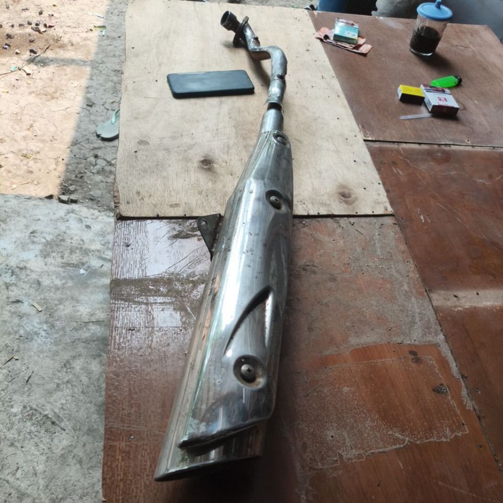 KNALPOT STANDAR HONDA KARISMA 125,SUPRA X125 ORIGINAL COPOTAN