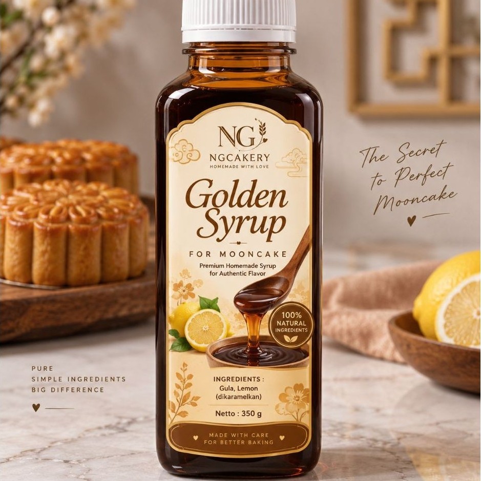 Golden Syrup Mooncake Homemade NGCAKERY 350g | Sirup Gula Lemon untuk Kulit Mooncake