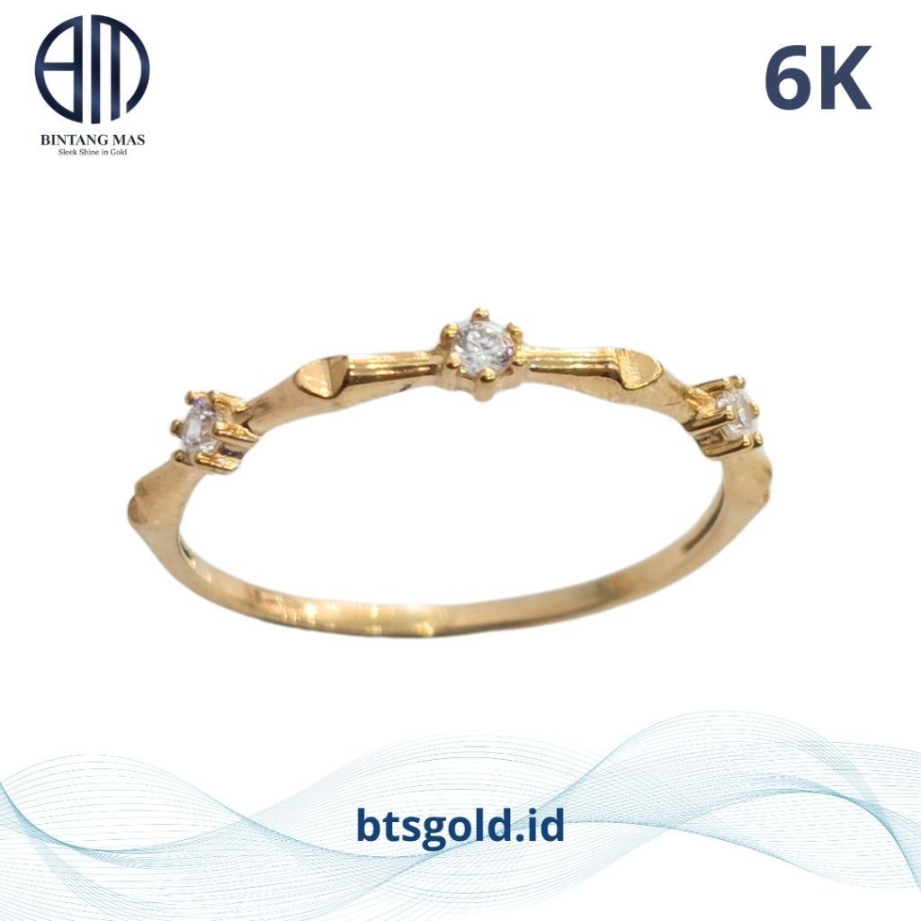 Cincin Emas Permata | 6K