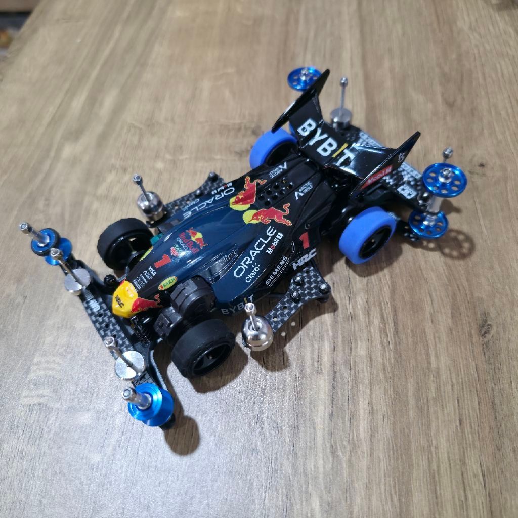 Tamiya side damper SFM chasis carbon Redbull