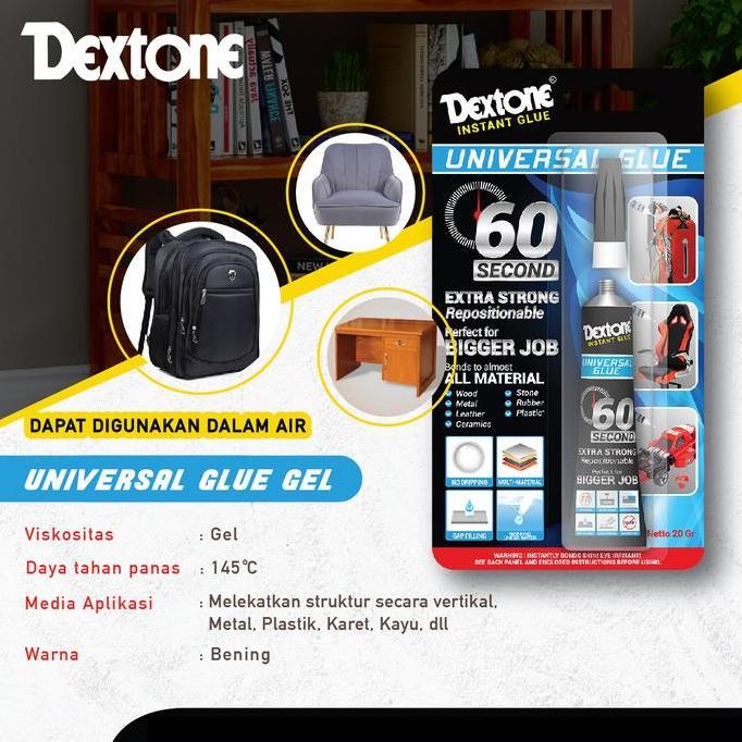 Dextone Lem Serbaguna Universal Glue Gel - 20g