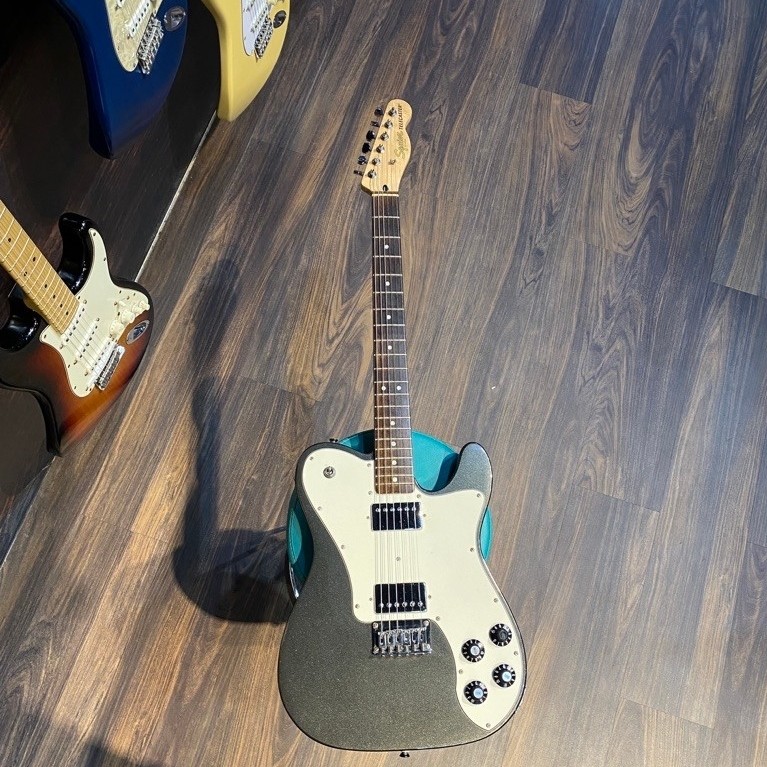 Squier Affinity Series Telecaster Deluxe in Charcoal Frost Metallic