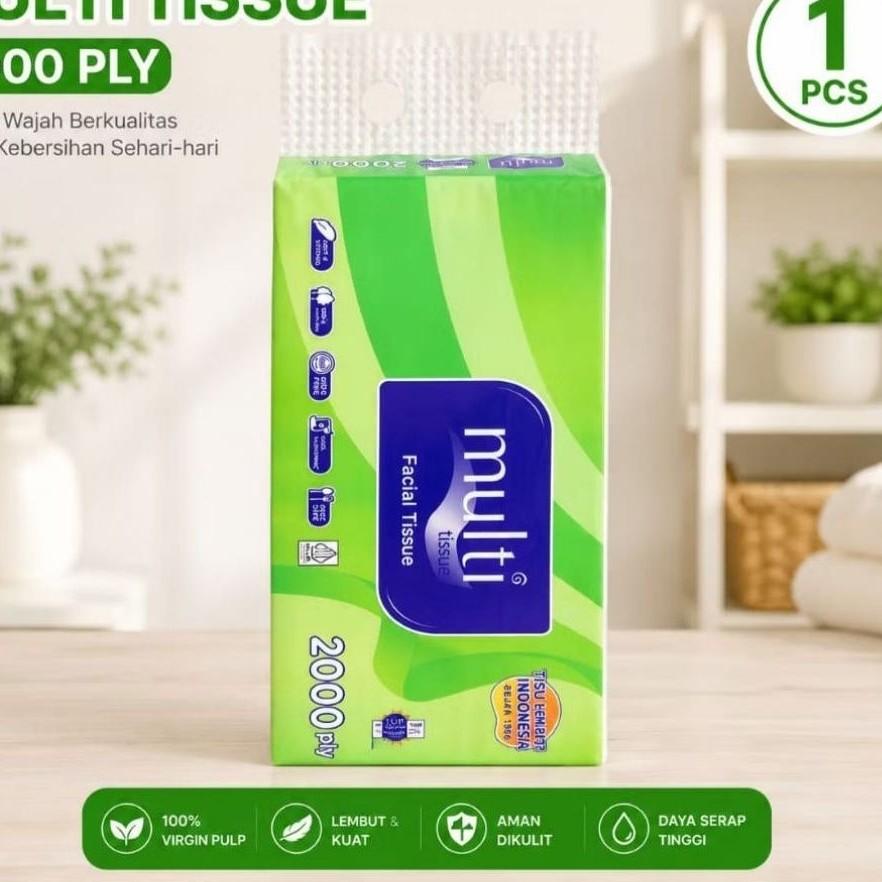 TISU MULTI FACIAL TISSUE 2000 PLY / TISU KELUARGA