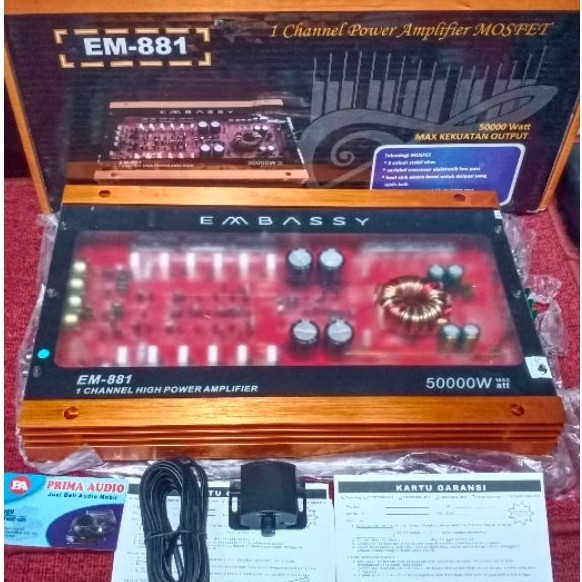 Power monoblok EMBASSY EM-881
