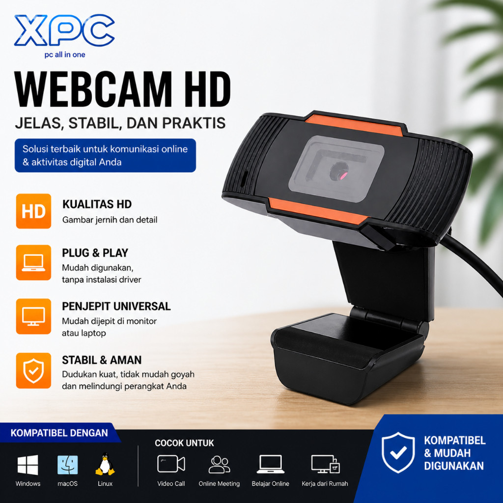 Webcam Laptop Full HD Mikrofon Zoom USB