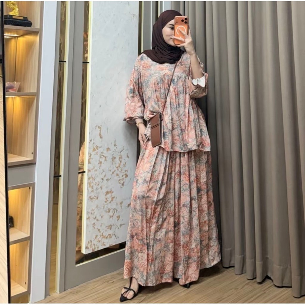 Nadine Set Kulot Rayon Lebar (Celana Kulot)