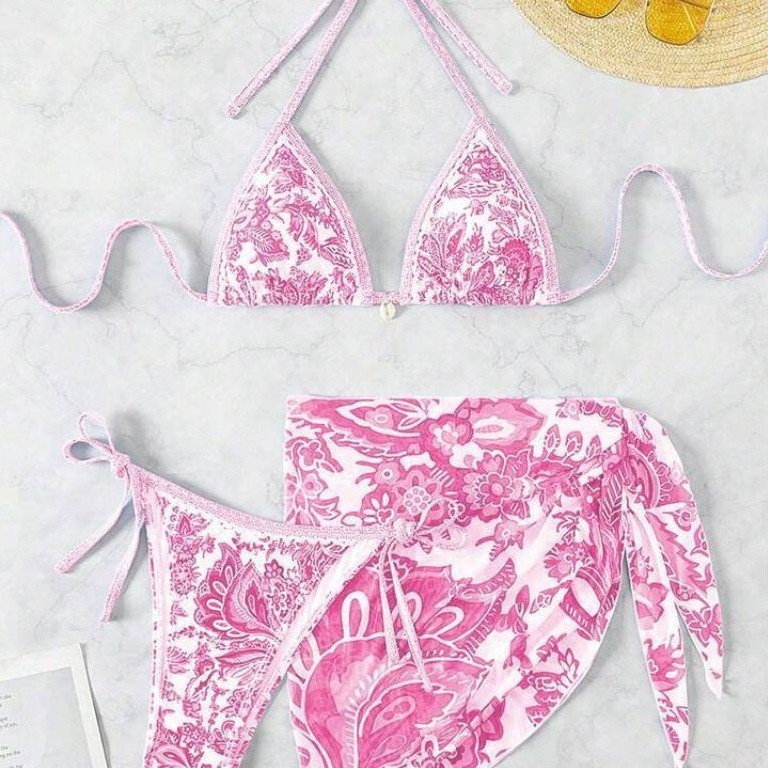 YANUN BALI ISLAND Sexy Bikini Three Piece Stripe  | Sexy Bikini | Bikini Three piece | Swimwear | Be