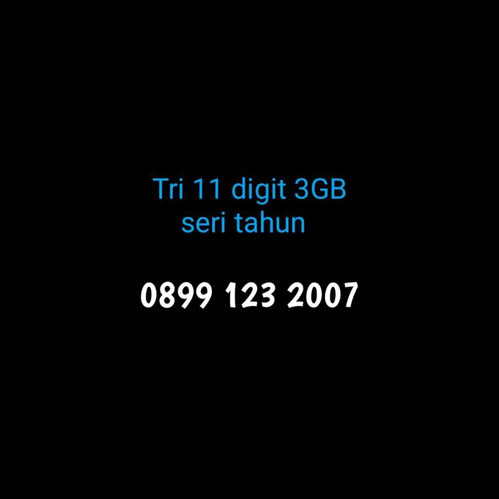 nomor kartu perdana tri seri angka tahun cantik