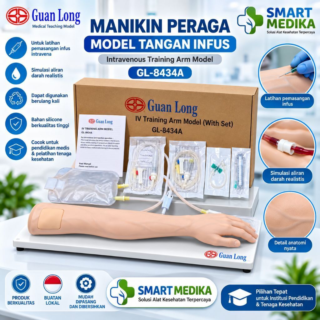 PHANTOM MANIKIN TANGAN INFUS GUANLONG GL-8434A / MANEKIN PERAGA TANGAN INFUS