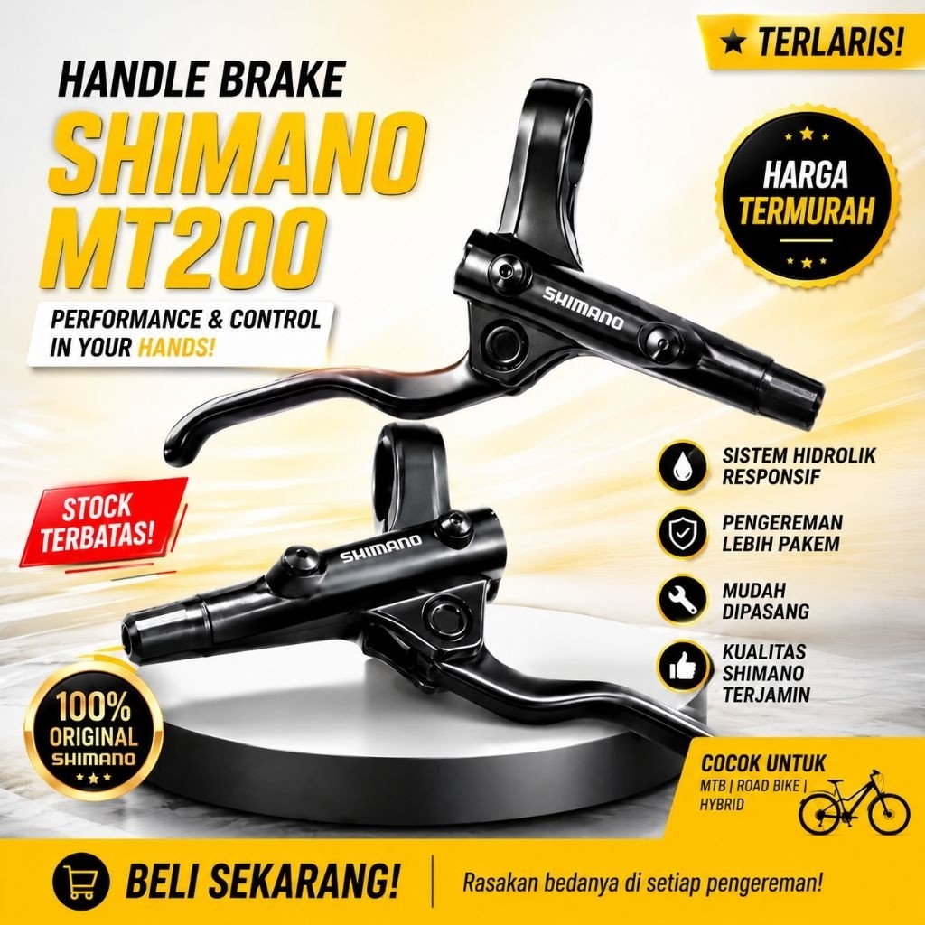 Handle Brake Lever Shimano MT200 Tuas Rem Hidrolik Shimano Handel Rem Shimano MT-200