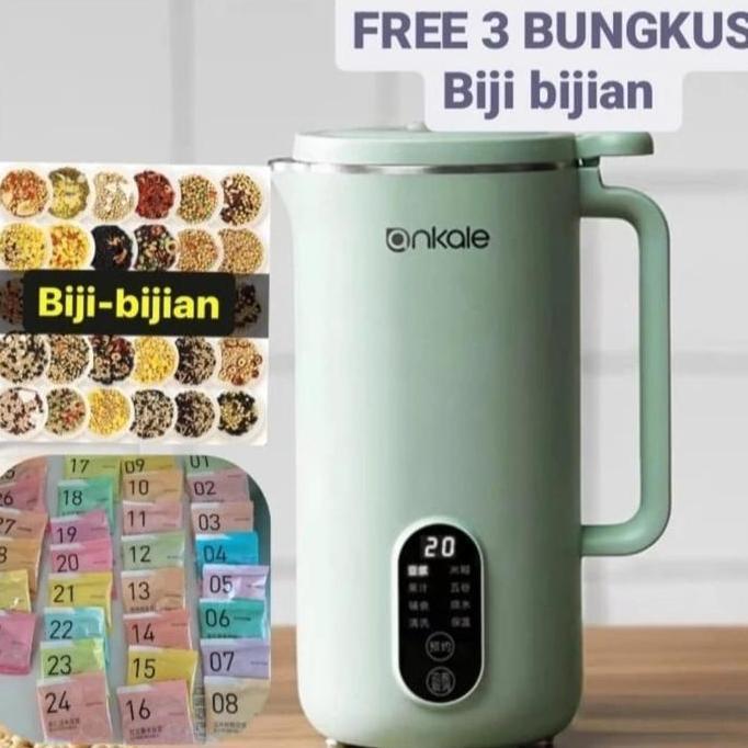 650Ml Ankale Blender Pembuat Susu Kedelai/Bubur/Jus Otomatis Multifungsi