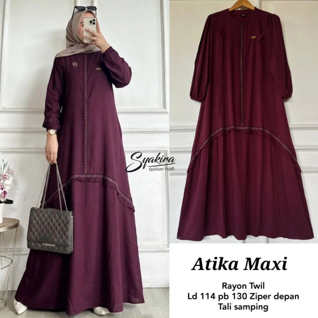 Atika Maxi Dress Wanita by Syakira