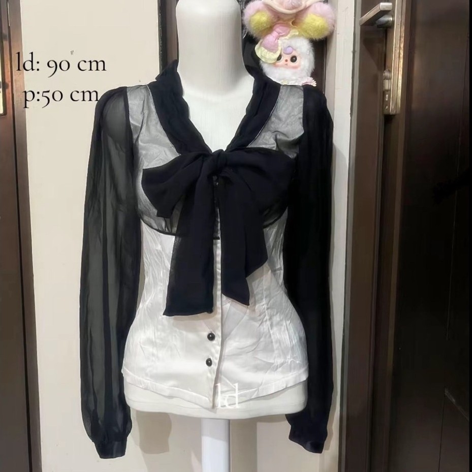 longsleeve ribbon vintage y2k