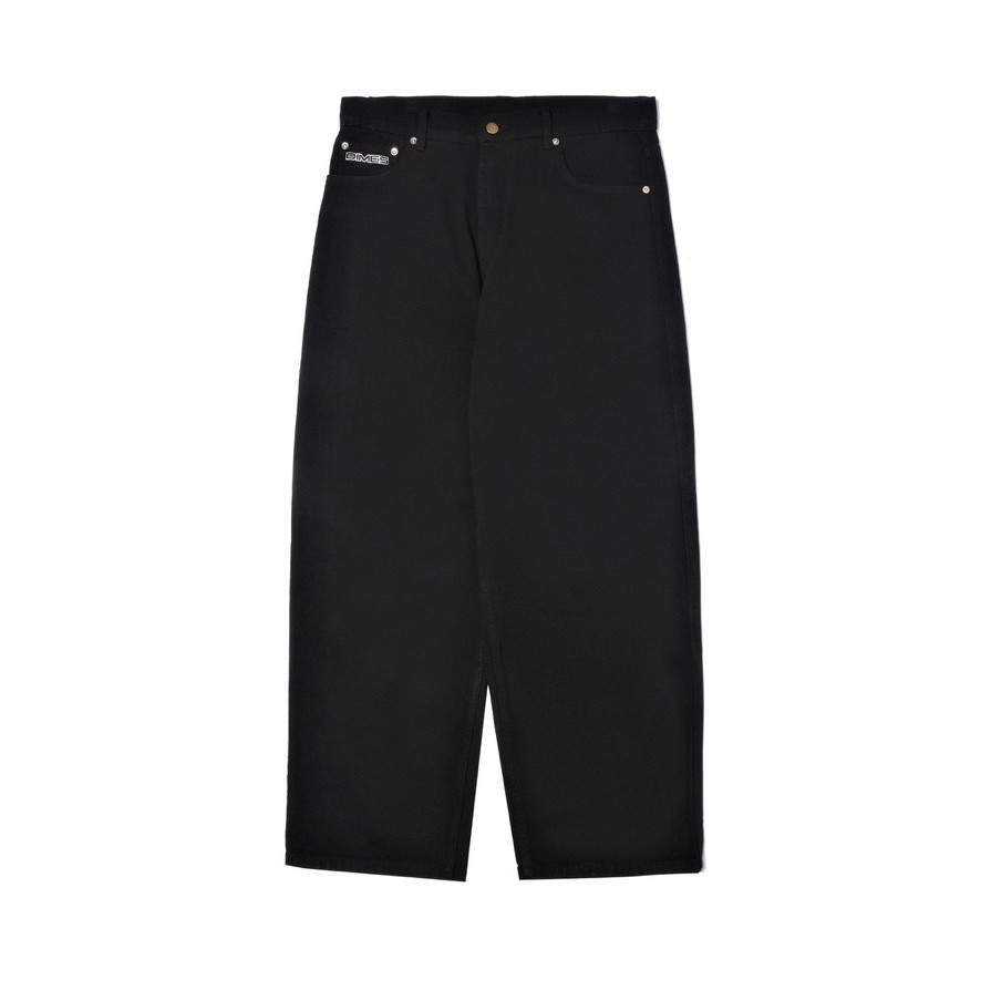 Dimes - Twist Black Washed Baggy Jeans - Baggy Jeans