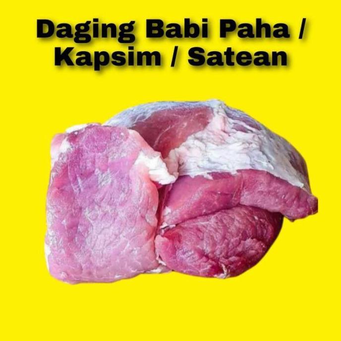 Daging BABI KAPSIM untuk segala masakan, babi kecap, babi rica dll