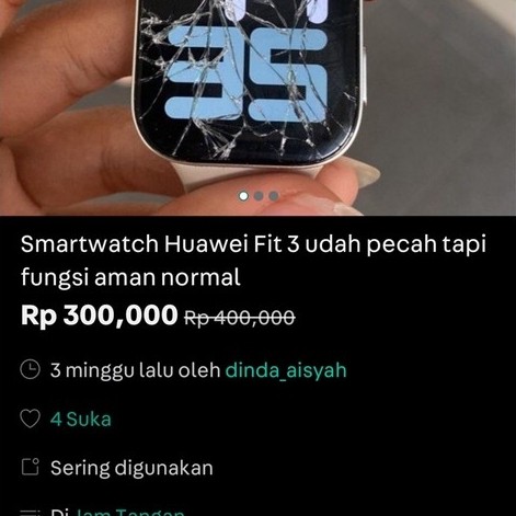 Huawei Smartwatch Fit 3 Second Checkout