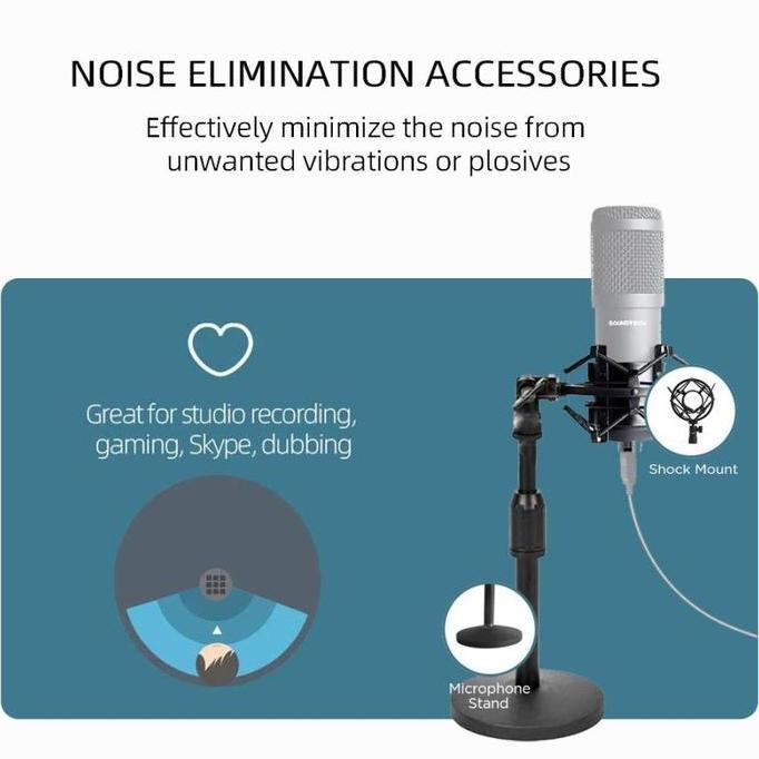 Musica- Soundtech Table Stand For Mic Condenser Soundtech Microphone
