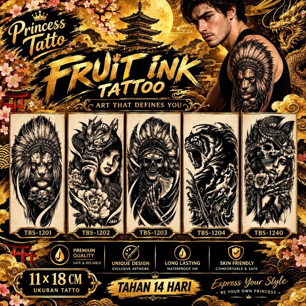 TATTO | Tatto semi permanent | Tatto tahan air | Fruit ink tatto