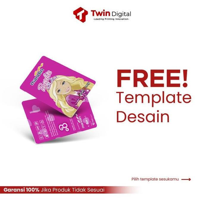DESFYA11 - E-MONEY CARD MANDIRI TAP BARBIE'S EDITION - KARTU TOLL EDISI BARBIE