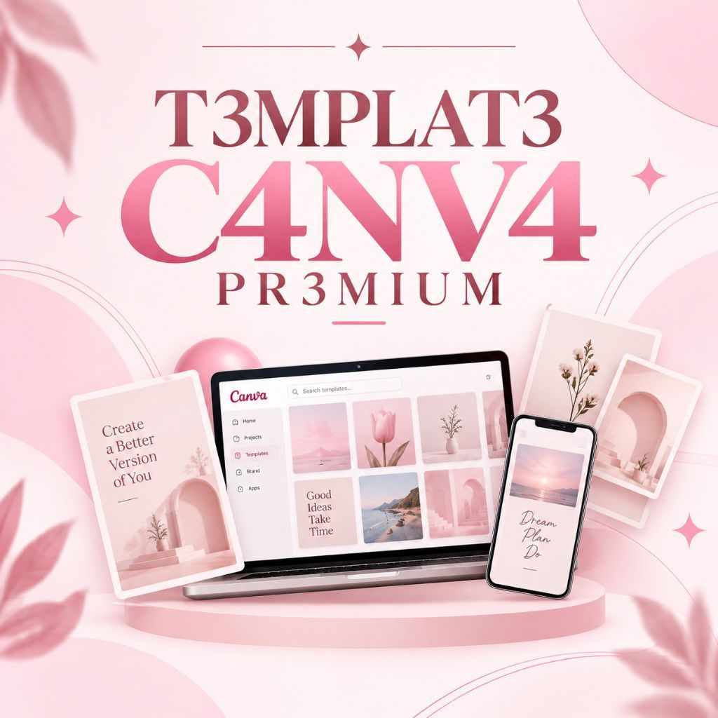 500.000++ C4NV4 T3MPLAT3 PR3M1UM CANVA 1 TAHUN SIAP PAKAI TEMPLATE D3S4IN FOTO VIDEO