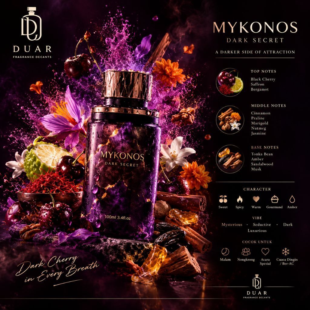 * mykonos Dark secret 1ml 2ml 5ml 10ml     #bestsellerparfume