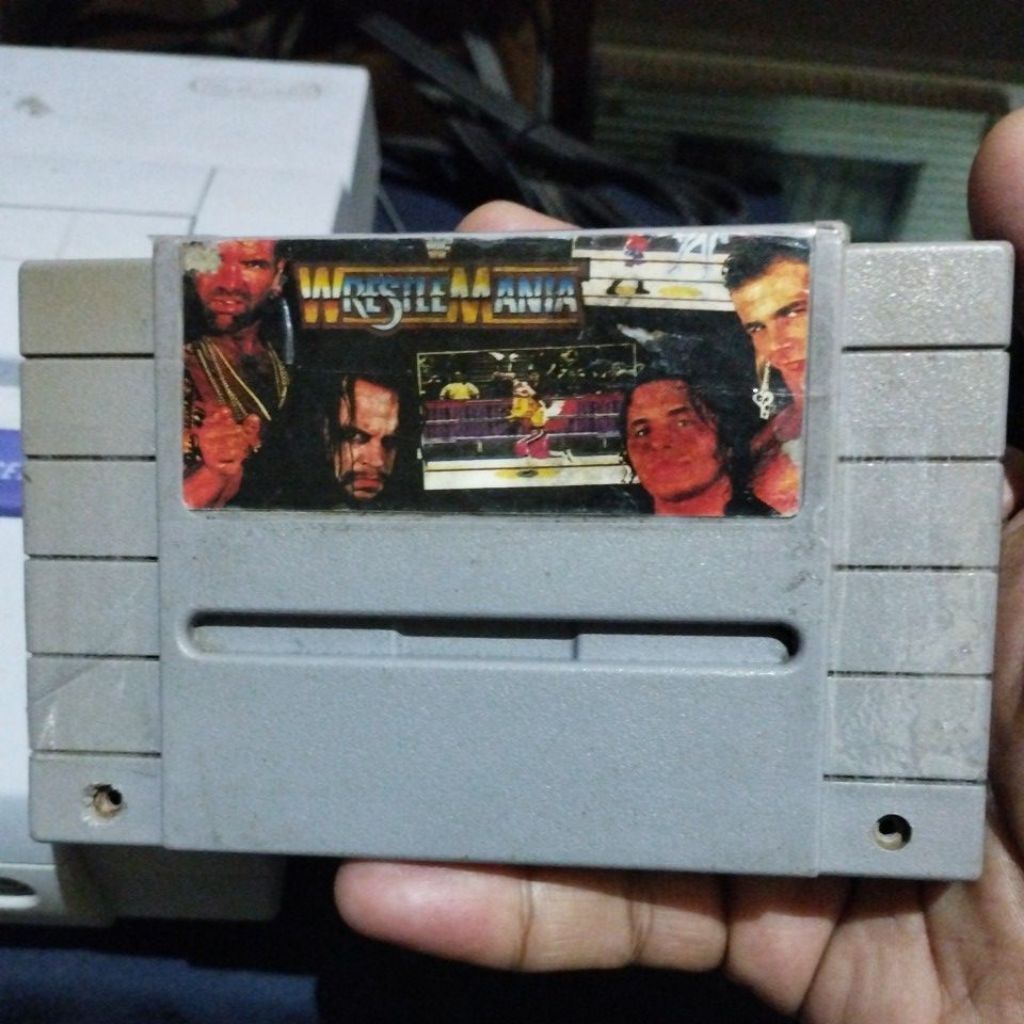 Kaset SNES wrestle mania