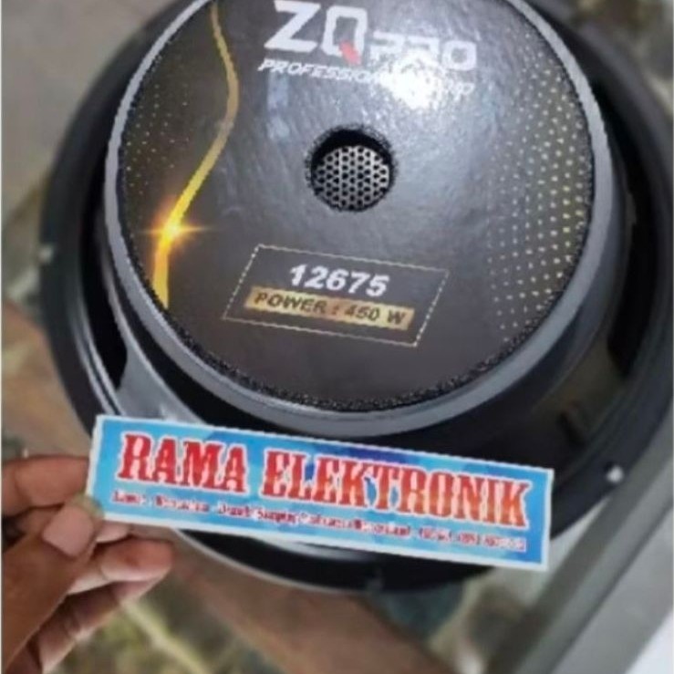 SPIKER ZQ PRO 12675 SPEAKER 12 INCH COIL 3 450 WATT SPEAKER SPIKER ZQPRO ZQ PRO 12675