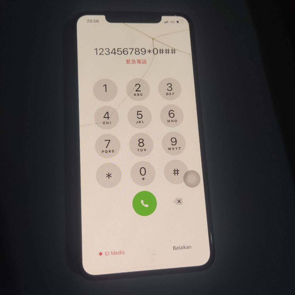 LCD Iphone Xs Max Amoled original 100© Copotan Minus Kaca retak