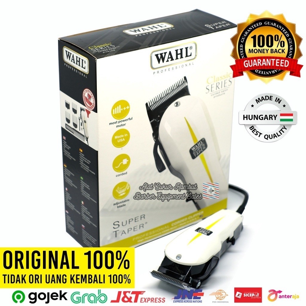 Mesin Cukur Rambut WAHL Profesional Super Taper - Penggunaan Tanpa Kabel, Tahan Lama, Mesin Daya Tah